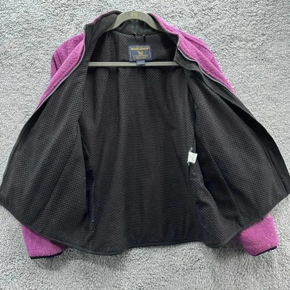 Woolrich Technowool 17076 Women's Wool Raspberry Full Zip Jacket Medium - Picture 11 of 12